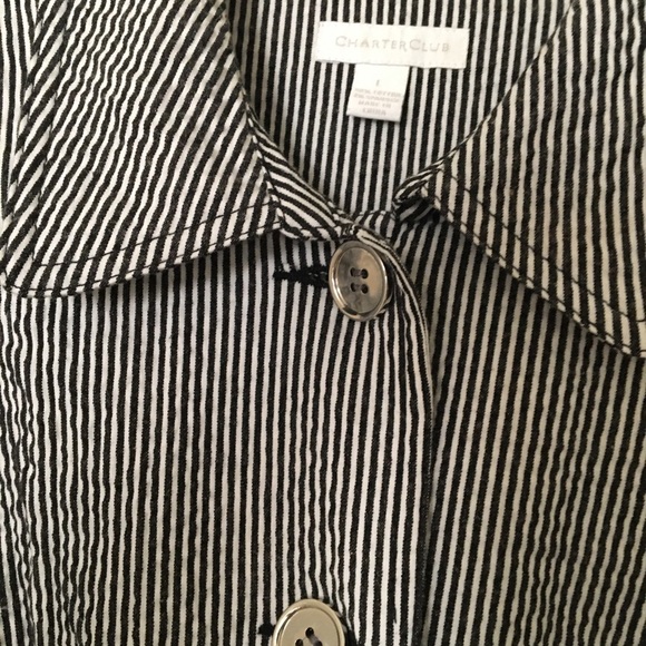 Charter Club Seersucker Jacket - Picture 1 of 8